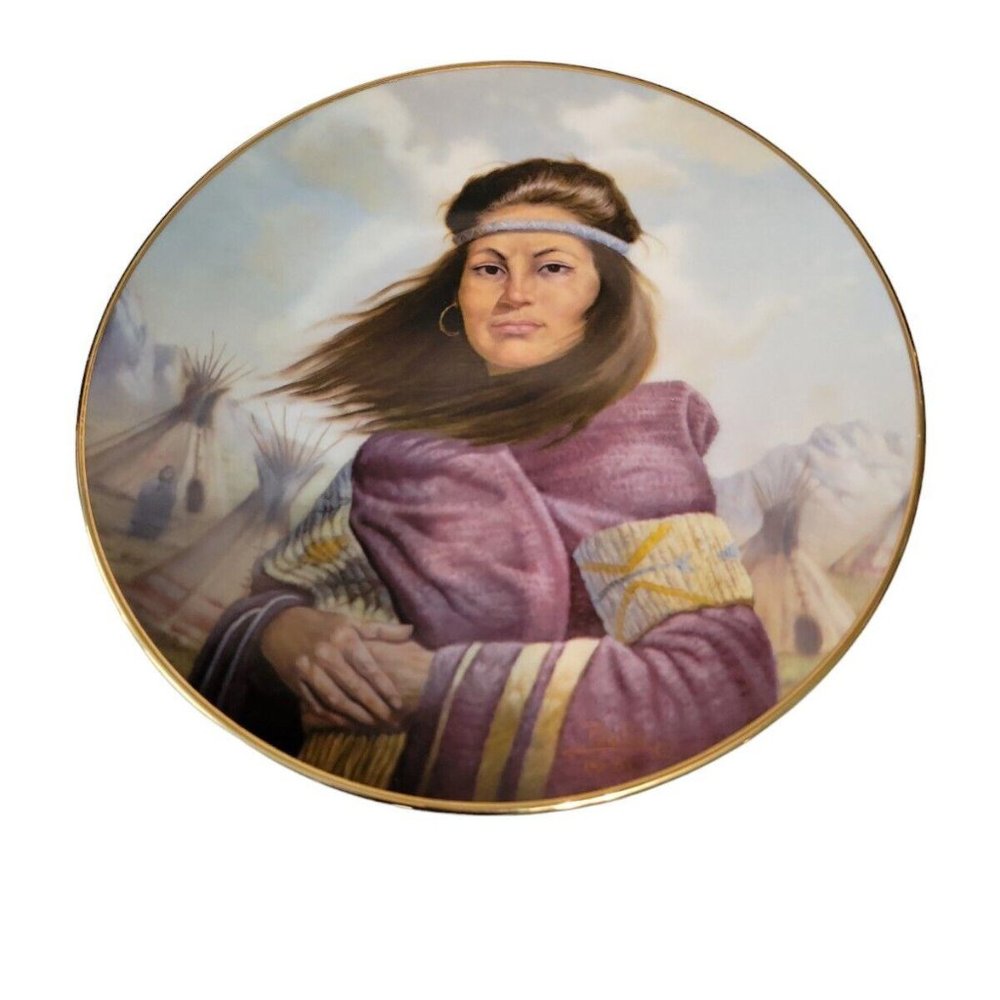 Gregory Perillo Collector Plate Princess Series "Sacajawea" Limited Edition 1982